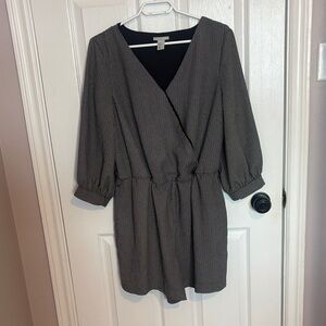 H&M Black and White Patterned Romper
